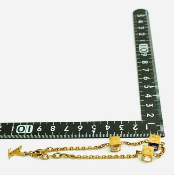 LOUIS VUITTON BRACELET GOLD /PURPLE/ GL1101 - Picture 3 of 13